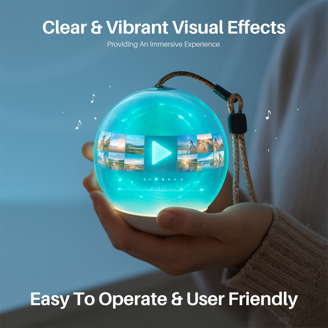 Video Glass Ball Lamp
